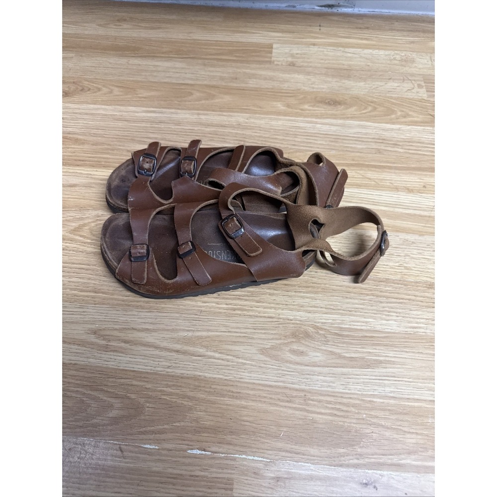 Birkenstock Athen Sandals Ankle Straps Womens Size 36 US 5 Brown Gladiator